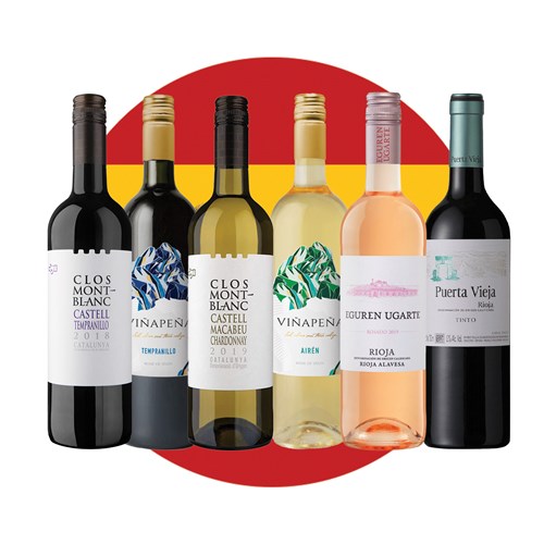 Experience Spain Wine Case of 6 - Perfect Gift